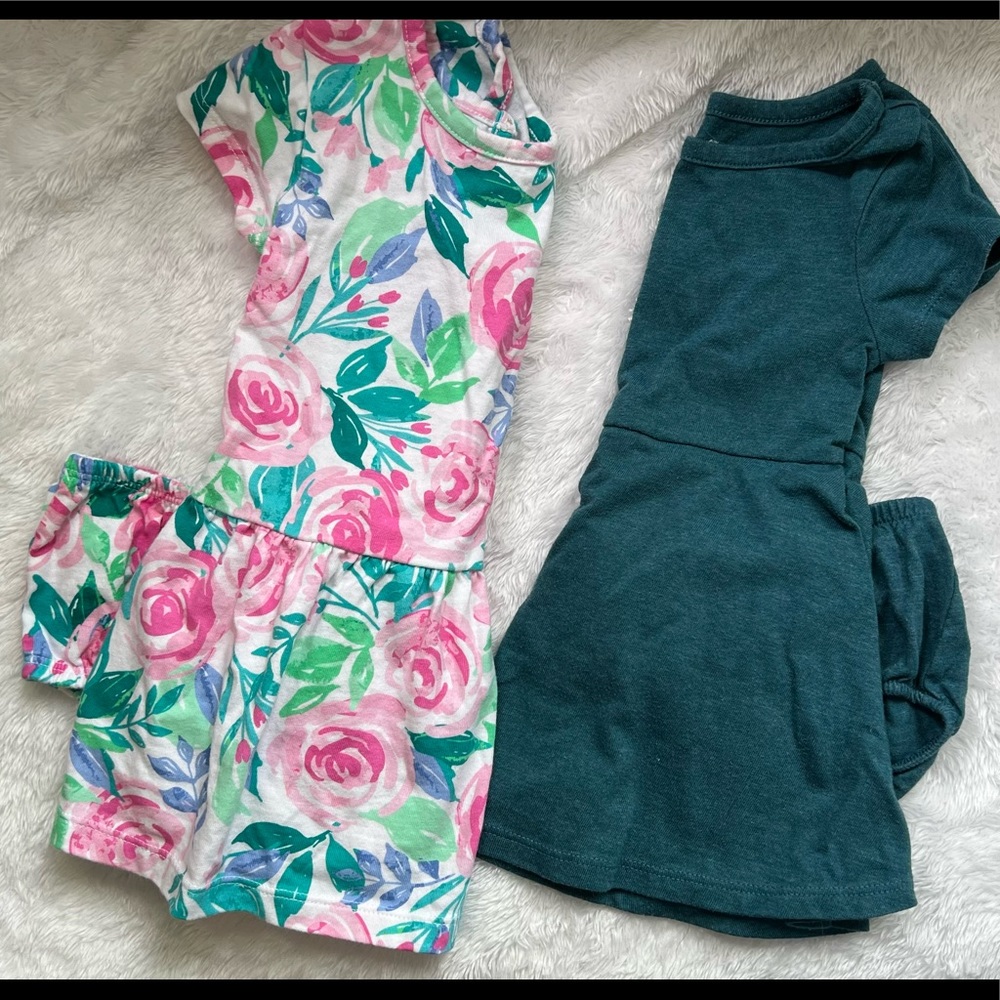 2pk Summer Dresses for Baby Girl 12mo